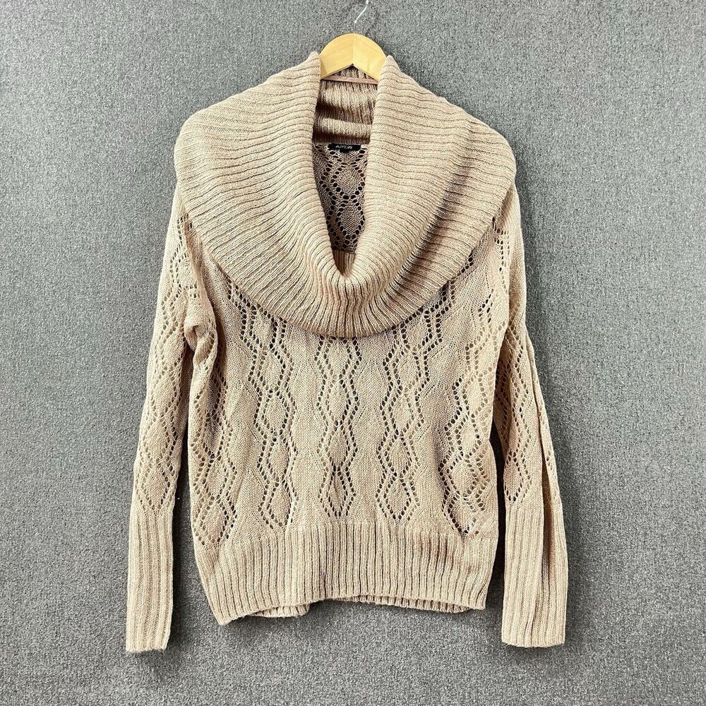 Apt 9 Open Knit Cowl Neck Sweater Pullover Women Size M NWOT